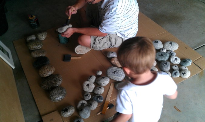 adding a coat of polly